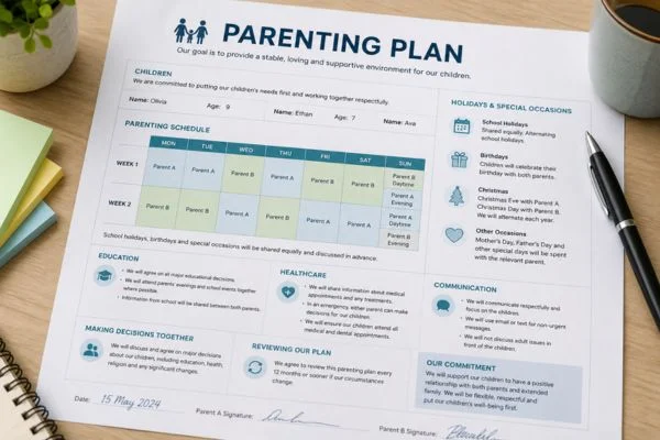 Understand parenting plans Surrey